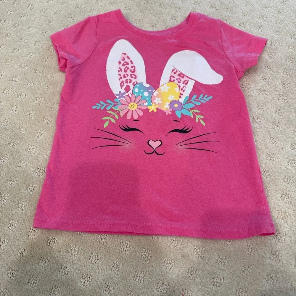 The Children’s Place 4T Pink Easter Bunny Graphic Tee Girls